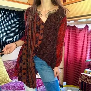 SOLD Patchwork Flowy Tunic or Cardigan